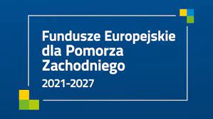 logotyp Fundusze Europesjkie dla Pomorza Zachodniego 2021-2027