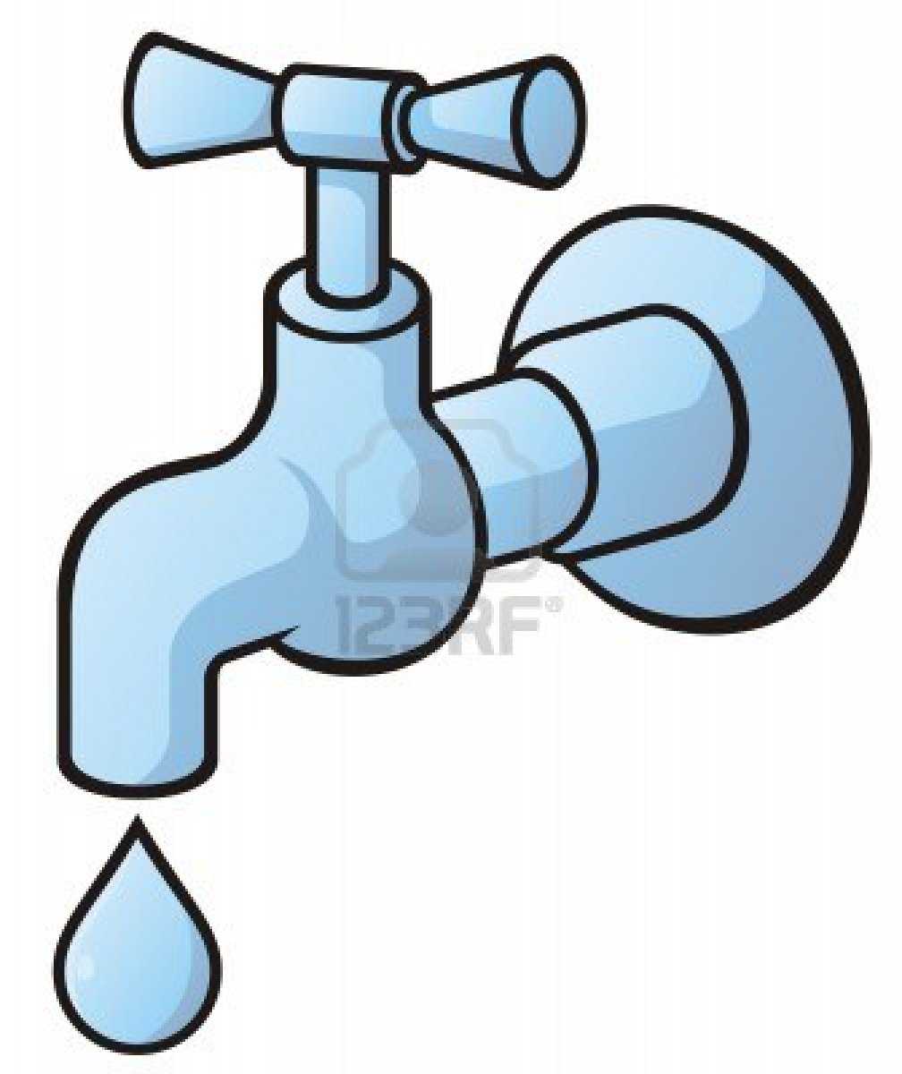 Logo Kran z kapiącą wodą.