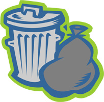 Logo - Kubeł i śmieci