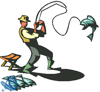 Logo - Rybak łowiący ryby